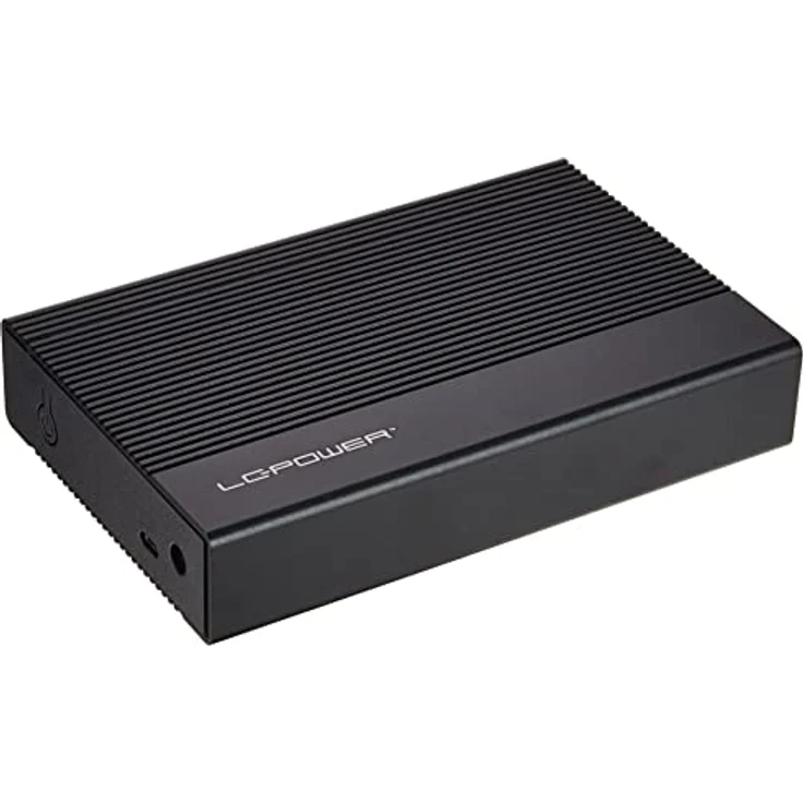 LC-Power LC-35U3-C Festplattengehäuse, 3.5" HDD/SSD, Aluminium, USB 3.2 Gen 2, Schwarz – Bild 1