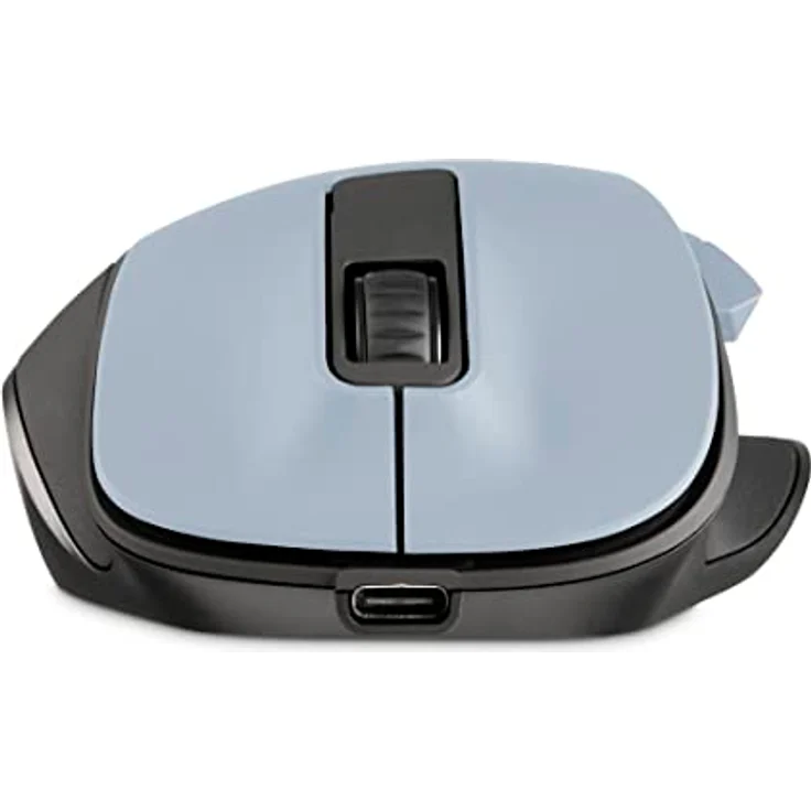 Hama ergonomische Maus (Funkmaus, 6 Tasten, 2,4GHz, BlueWave, 800/1200/1600dpi, optische Maus kabellos, wireless, Maus ergonomisch, Computermaus, für Laptop/PC, Akku, Rechtshänder) polarblau – Bild 4