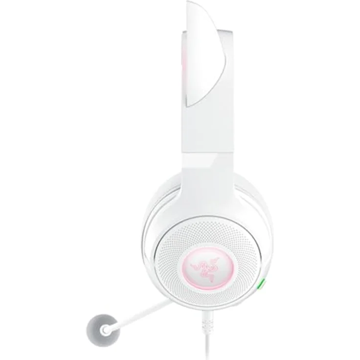 Razer Kraken Kitty V2, Kabelgebundenes Gaming Headset mit Katzenohren und Razer Chroma RGB, Weiss – Bild 10