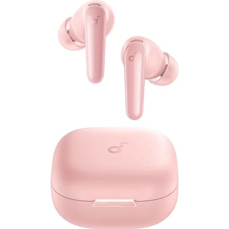 soundcore by Anker P31i, kabellose Bluetooth-Kopfhörer mit Hi-Res Sound, adaptivem ANC und Echtzeit-Übersetzung, Rosa – Bild 1