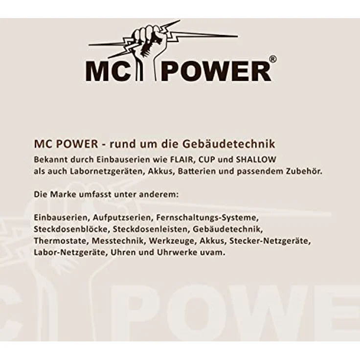 McPower Steckdosenblock Unterbausteckdose Flair inkl. 3-Fach Steckdosen + 2X USB-A, 230V~/16A, Aufbau, schwarz, matt – Bild 3