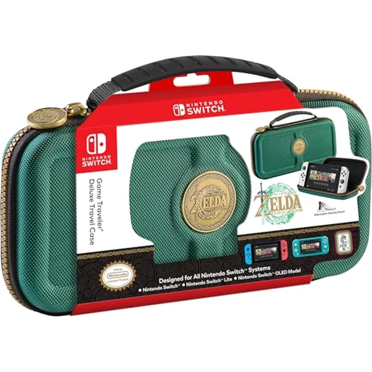 Nintendo Switch Game Traveler Zelda Tears of the Kingdom Deluxe Travel Case, grün – Bild 9