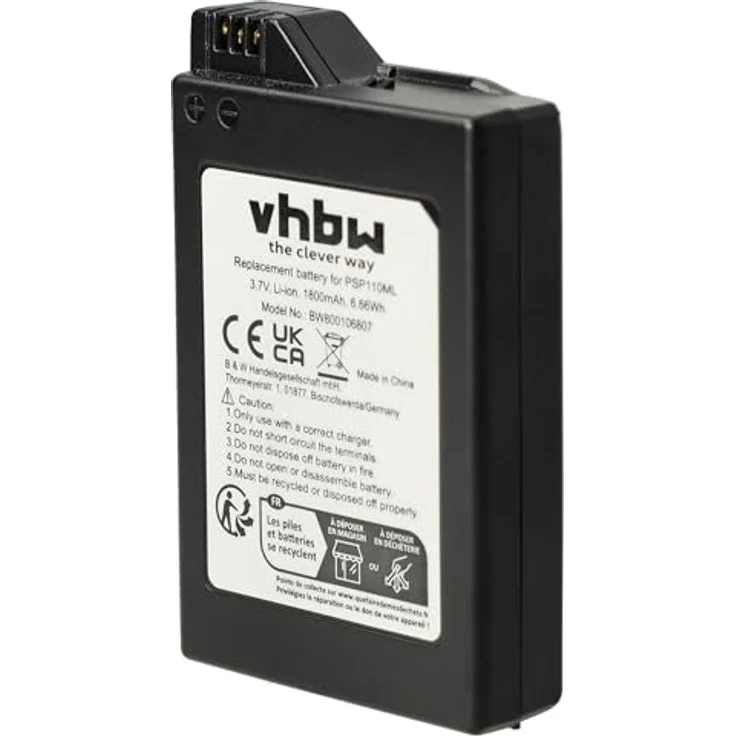 AKKUman Akku kompatibel Sony PSP-1000 3,7V 1800mAh – Bild 2