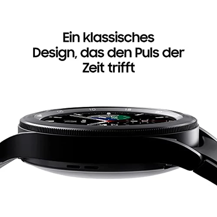Samsung Galaxy Watch4 Classic, Runde Bluetooth Smartwatch mit drehbarer Lünette, Fitness-Tracker, 46 mm, Schwarz, inkl. 36 Monate Herstellergarantie [Exkl. bei Amazon] – Bild 5