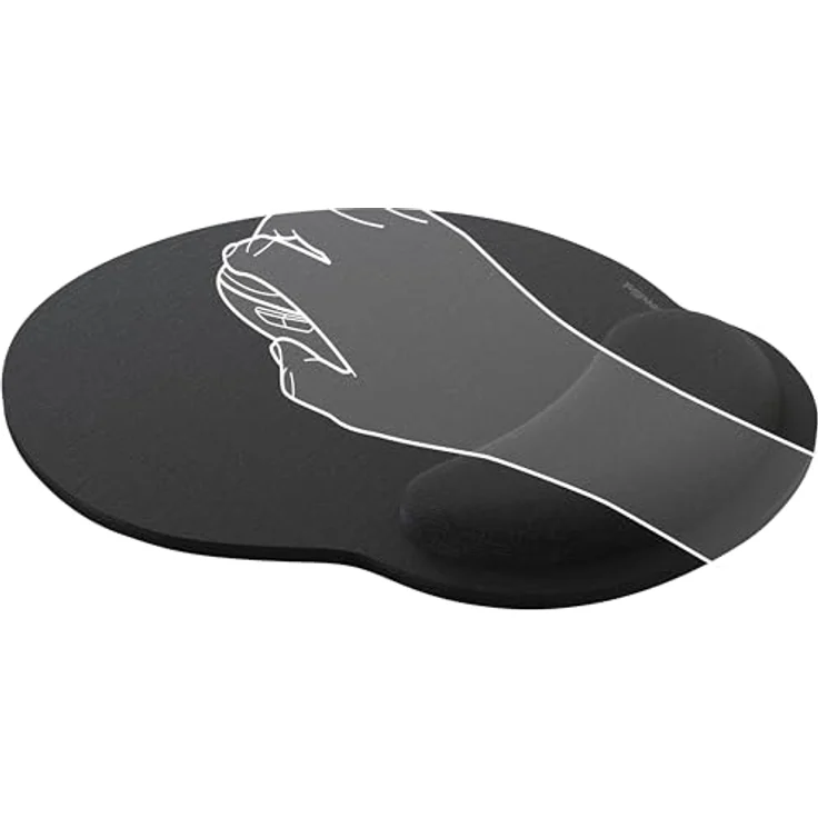 Speedlink VELLU Memory Foam Mousepad, ergonomisches Mauspad mit rutschfester Handauflage, schwarz – Bild 4