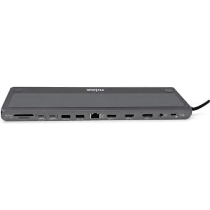Nilox 13 in 1 USB-C Hub, Docking Station in Grau mit Slim Fit Design und Plug & Play Funktion – Bild 6