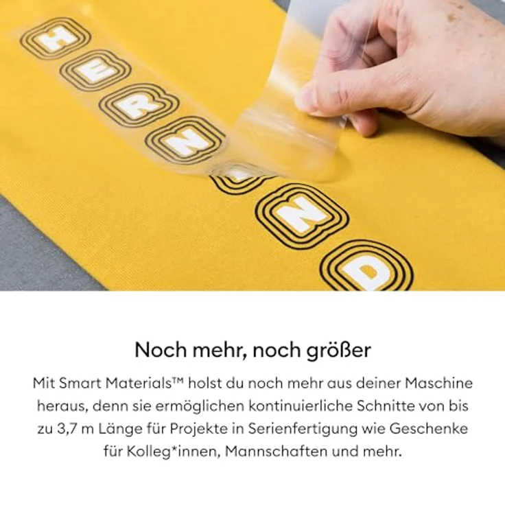 Cricut Smart Iron-On, Wärmeübertragungsmaterial 33 cm x 90 cm, schwarz, blei- und phthalatfrei für T-Shirts und Jacken – Bild 5