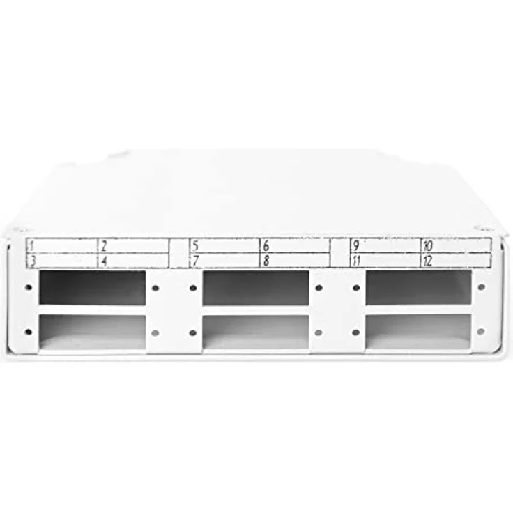 DIGITUS LWL Spleißbox - Hutschienen-Montage - 6 Port - Für SC Duplex Kupplungen - Metallgehäuse – Bild 3