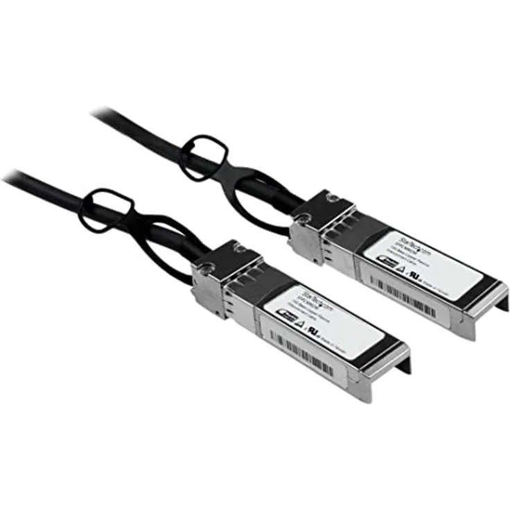 StarTech SFP+ Twinax Kabel 2m, 10GBASE-CU Passiv, Direct Attach, Schwarz, 10Gbps, kompatibel mit Cisco