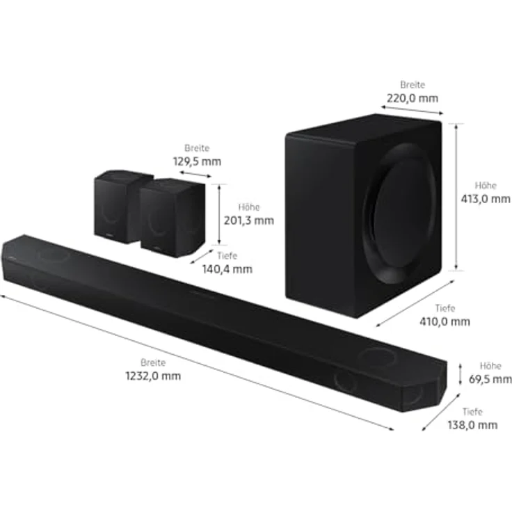 SAMSUNG HW-Q995GD/ZG, Soundbar, Graphit Schwarz – Bild 4