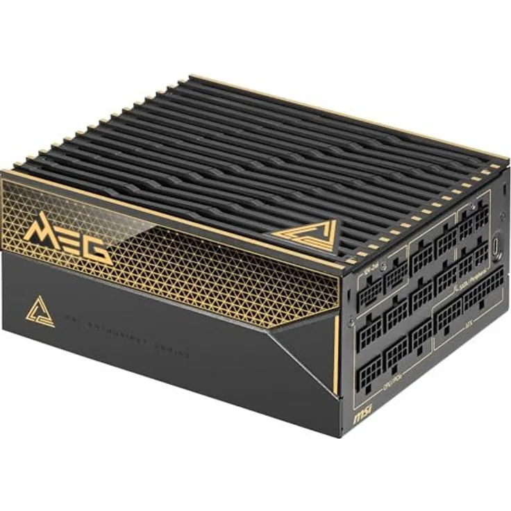 MSI MEG Ai1600T, 1600 W PC Netzteil mit innovativer Gaming-Technologie, Schwarz