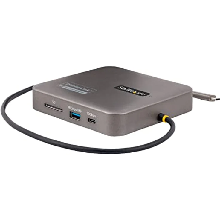 StarTech.com USB C Multiport Adapter,Auf Dual HDMI Dockingstation,4K 60Hz,2X 10Gbit/s 3.1 Hub,100W PD,GbE,SD,30cm Kabel,Reiseadapter,Laptop (102B-USBC-MULTIPORT), Space Gray – Bild 1