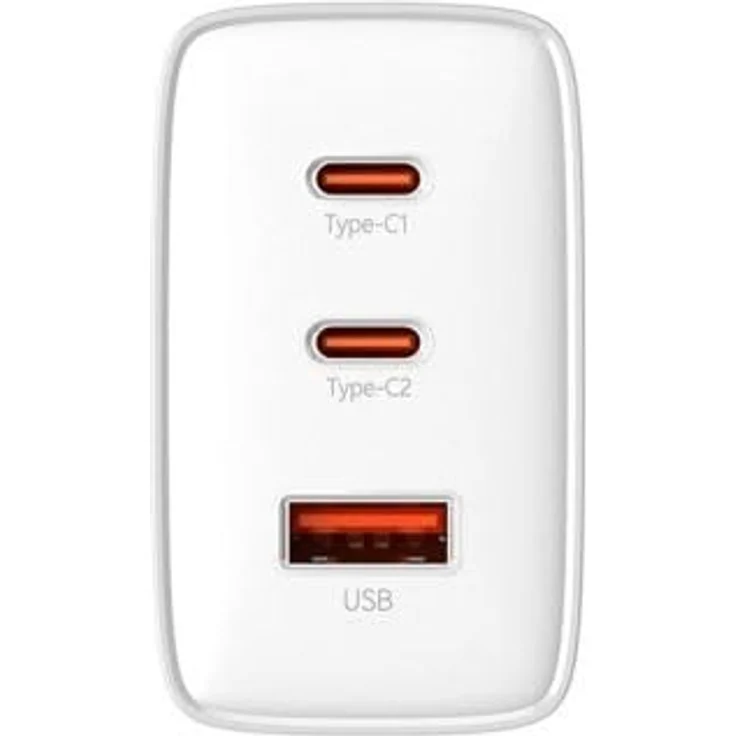 Baseus Wall charger OS-Cube Pro 2xUSB-C + USB 65W (white) – Bild 1