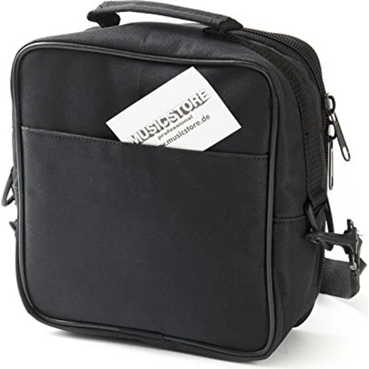 MUSIC STORE DJ Headphone Bag, Robuste wasserdichte Tasche mit flexiblem Netzfach und abnehmbarem Schultergurt, schwarz – Bild 5