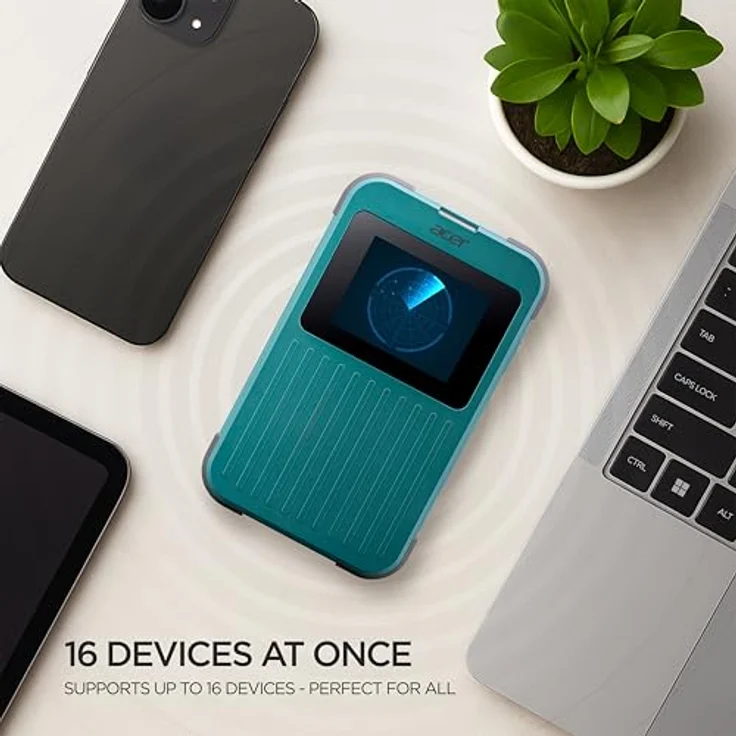 ACER Connect Enduro M4 5G, Mobiler Wi-Fi Hotspot mit robustem Design, 20GB, Type-C USB 3.0 und integriertem Display – Bild 9