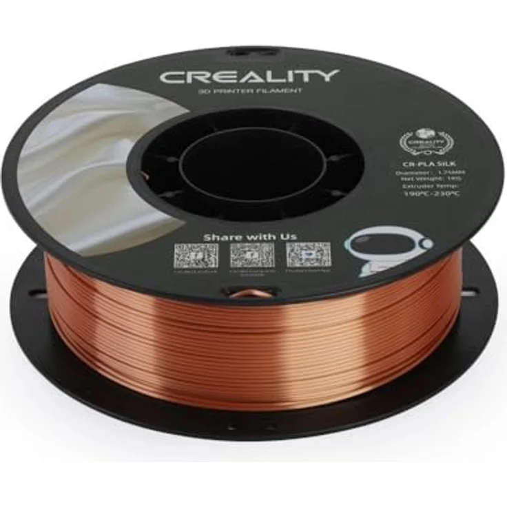 Creality CR-Silk 3301120002 Filament, rotes Kupfer, 1 kg Rolle, 1,75 mm, kompatibel mit 99 % FDM 3D-Druckern – Bild 4