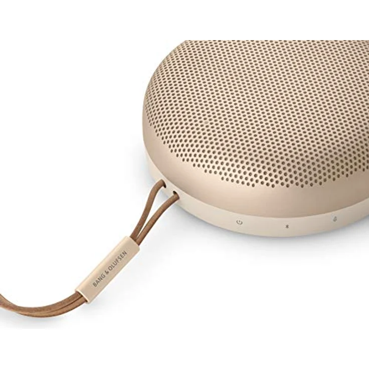 Bang & Olufsen Beosound A1 (2. Gen) – Kabelloser tragbarer IP67 wasserdichter Bluetooth-Lautsprecher mit 360° Sound + 3 Mikrofone, Alexa und USB-C Ladekabel, 18 Stunden Akkulaufzeit - Gold – Bild 5