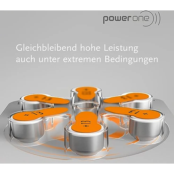 Varta PowerOne P 13 - Hörgerätebatterie PR48 - 310 mAh 1,4 V (60 Stück) – Bild 8