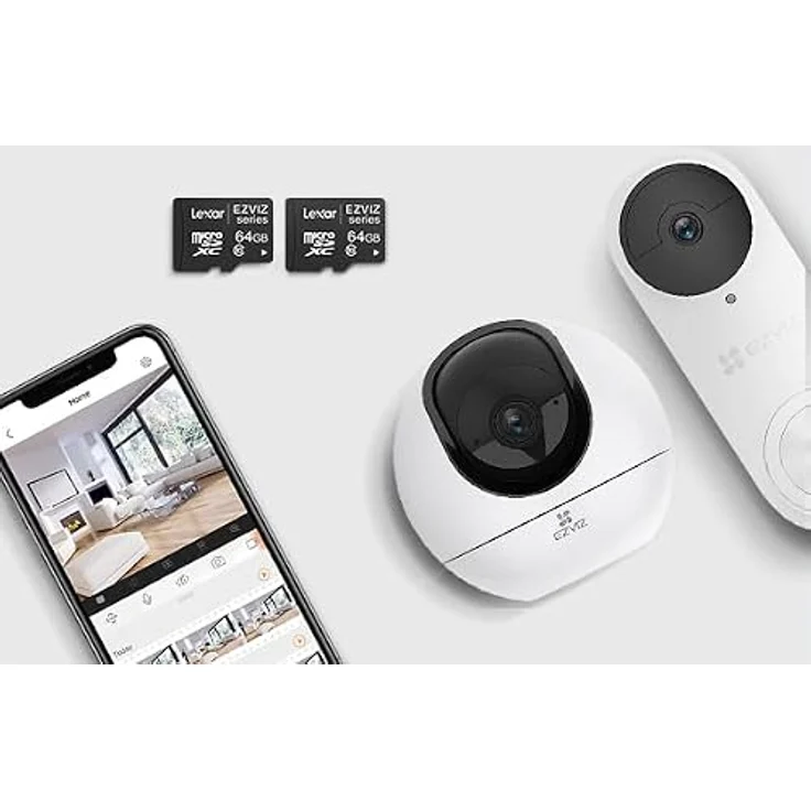 EZVIZ MicroSDXC 32 GB UHS-I Klasse 10, schockresistente und wasserdichte Speicherkarte, schwarz – Bild 3