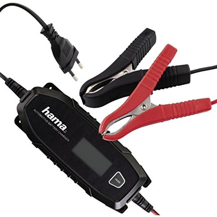Hama - 136686 Automatik-Batterie-Ladegerät 6V-12V-4A, für Auto-Boot-Motorrad-Batterie – Bild 2