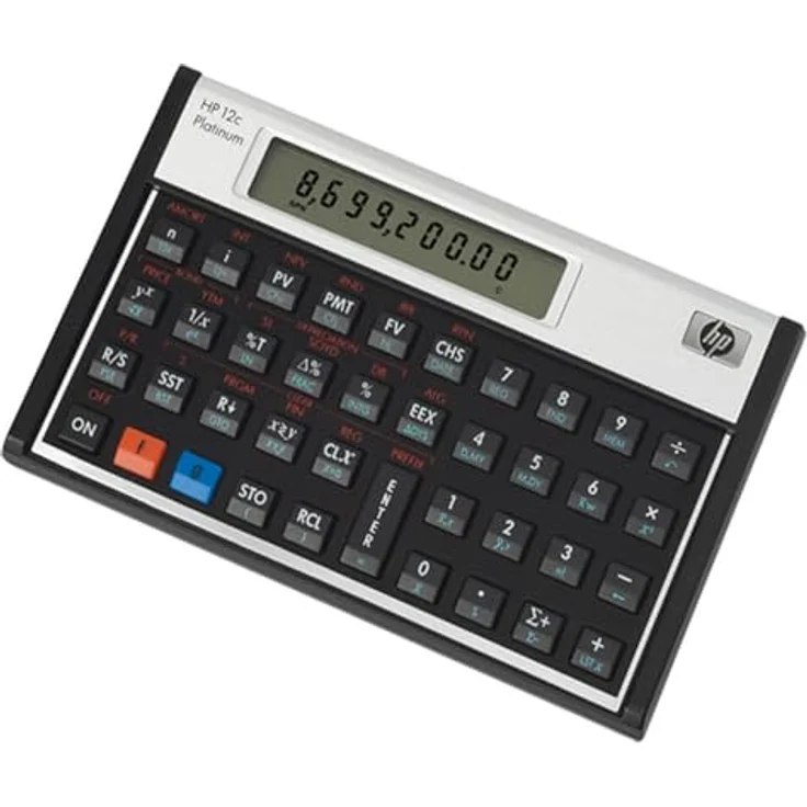 Hewlett Packard HP12C Finanzmathematischer Taschenrechner UPN algebraisch programmierbar Platin – Bild 3
