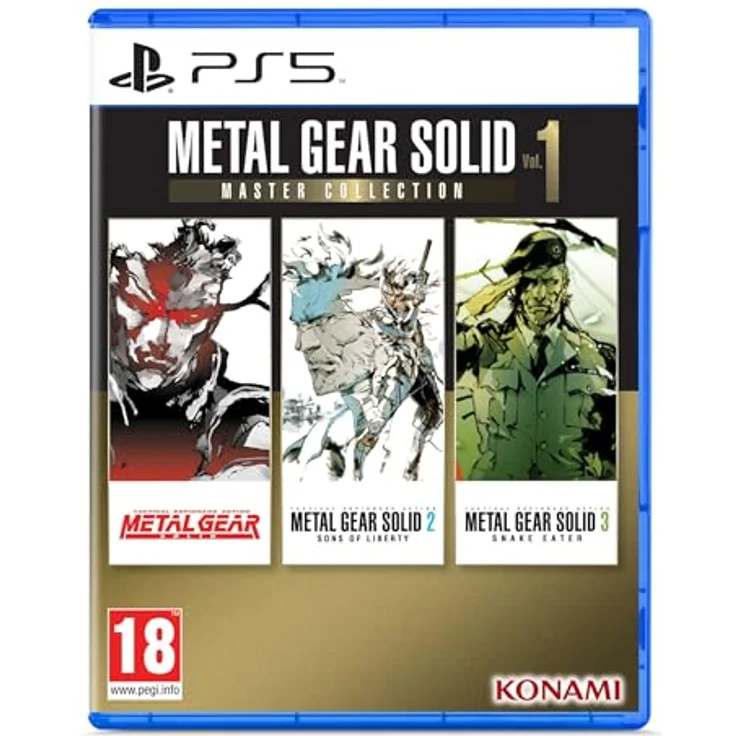 KONAMI Metal Gear Solid Master Collection Vol. 1 - PS5, Sammlung klassischer Titel inklusive HD-Versionen, digitale Graphic Novels und Soundtrack – Bild 1