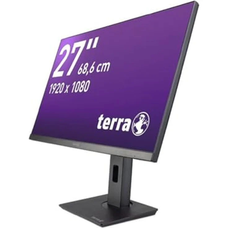 Terra LCD 2748W PV Monitor V3.1 schwarz HDMI DisplayPort USB-C GREENLINE Plus VESA Rahmenloses Design IPS Paneltechnologie Permanentes Hardware Low-Blue-Light 27 Zoll Monitor mit 2560x1440 Pixel Auflösung, vielseitigen Anschlüssen und integrierten Lautsprechern – Bild 2