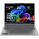 Lenovo IdeaPad Pro 5 AI Laptop | 16” 2.8K OLED Display | AMD Ryzen 7 350 | 32GB RAM | 1TB SSD | AMD Radeon Grafik | Windows 11 Home | Luna Grau | 3 Monate Premium Care