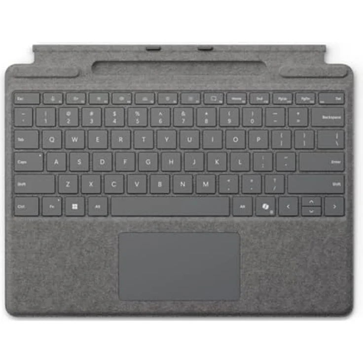 Microsoft Surface Pro Keyboard mit Stiftaufbewahrung Tastatur mit Touchpad in Grau – Bild 3