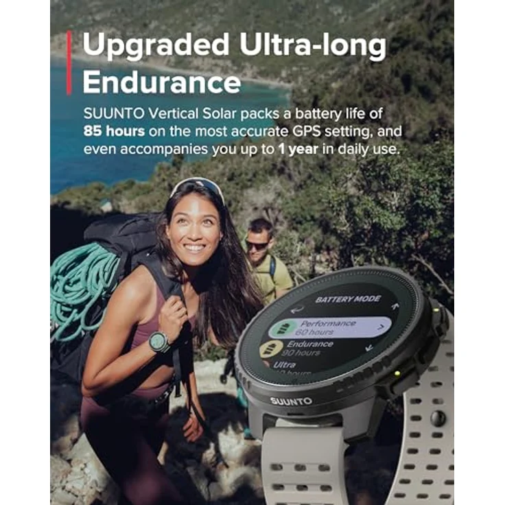 Suunto Vertical Smartwatch (1,4 Zoll), Beste Akkulaufzeit und Genauigkeit – Bild 2
