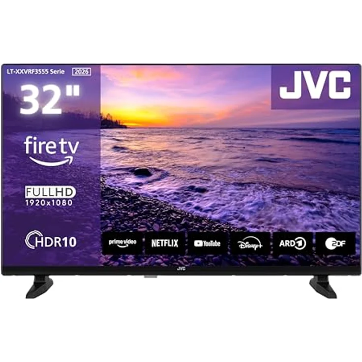 JVC LT-32VRF3555, 32 Zoll Full HD Smart TV mit Fire TV, HDR, Alexa Sprachsteuerung und Triple Tuner – Bild 1