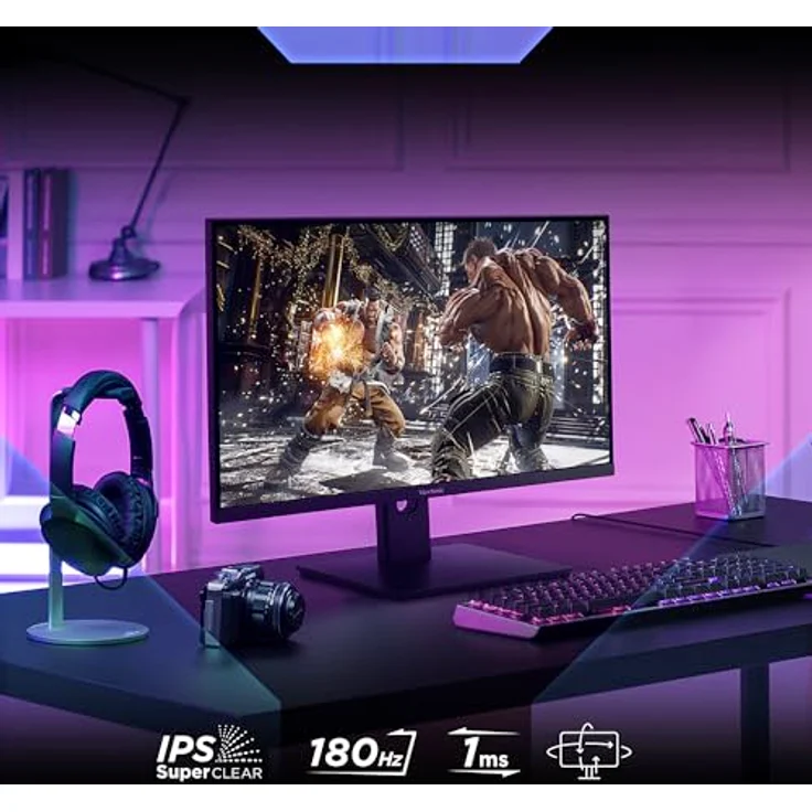 ViewSonic XG24G1, 24" FHD Gaming-Monitor mit 180 Hz Bildwiederholfrequenz und 1 ms Reaktionszeit – Bild 2