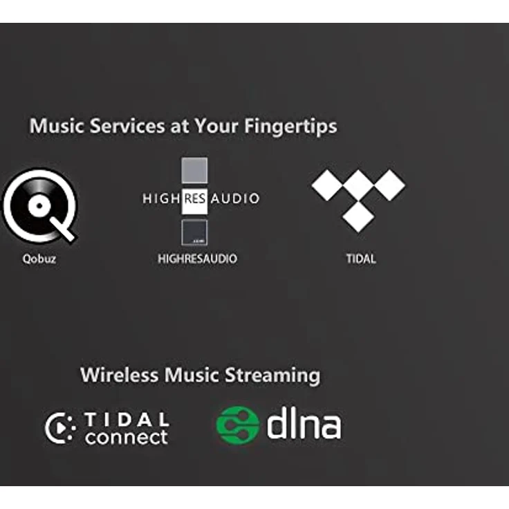 Eversolo DMP-A6 Streamers, All-in-One Verstärker und Netzwerk-Player, MQA Full Decode, XMOS316 DSD512 PCM768kHz/32Bit Bluetooth 5.0 aptX HD, 15,2 cm (6 Zoll) HD-Touchscreen, exklusive App, Musikdienst – Bild 4