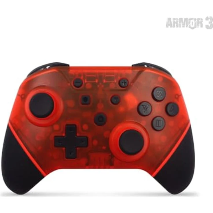 Hyperkin Nuchamp Wireless Controller, kabelloser Gaming Controller mit LED-Licht und Pro-Paddle-Tasten, Rot – Bild 2