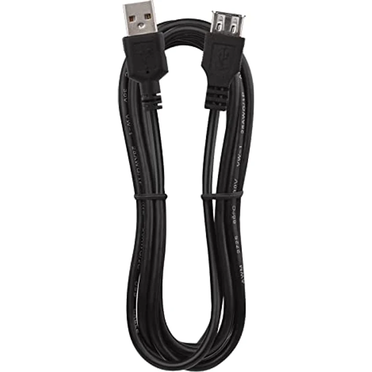 EMOS USB Verlängerungskabel A-Stecker auf A-Buchse, Aufladen und Datenübertragung, 2 m langes Kabel 2.0 USB für Schnelladen und Datenübertragung, High Speed 480 Mbit/s, schwarz – Bild 3