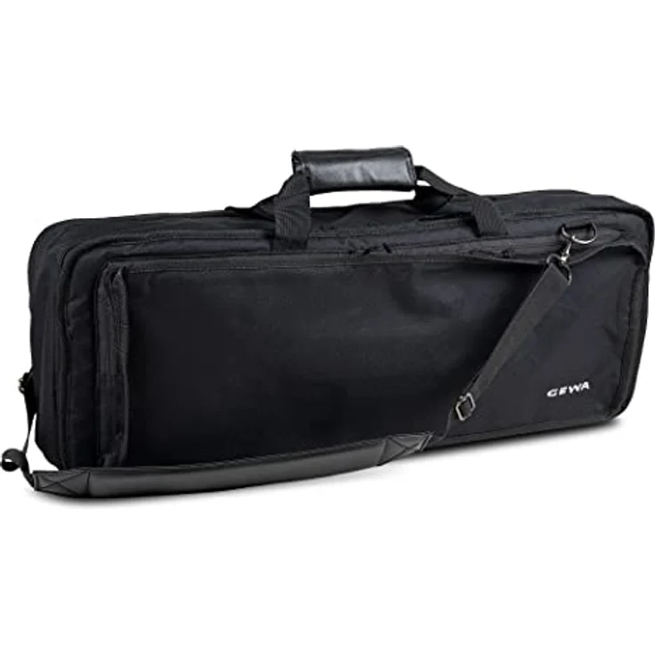 Keyboard Gig Bag Basic, 65x24x9 cm, mit Notentasche, schwarz, reiß- und wasserfest – Bild 1