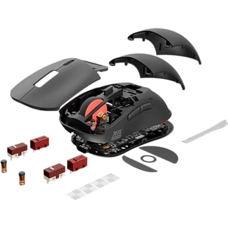 Genesis Gaming Maus Zircon XIII Custom kabellos Schwarz, 11,5 x 5,5 x 18 cm – Bild 9