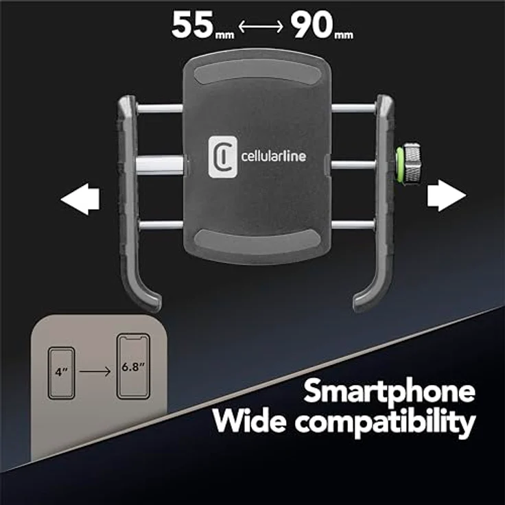Cellularline Handy Halter für Motorad, Fahrrad & E-Scooter – Bild 6