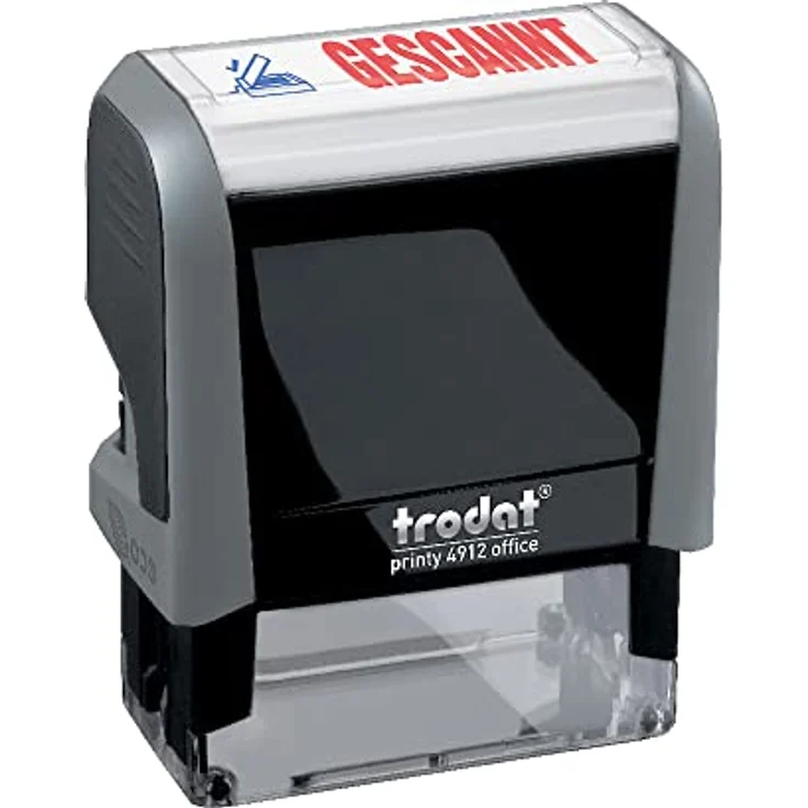 Trodat Stempel Office-Printy, 4912, Textstempel, mit Motiv und Text: Gescannt – Bild 1