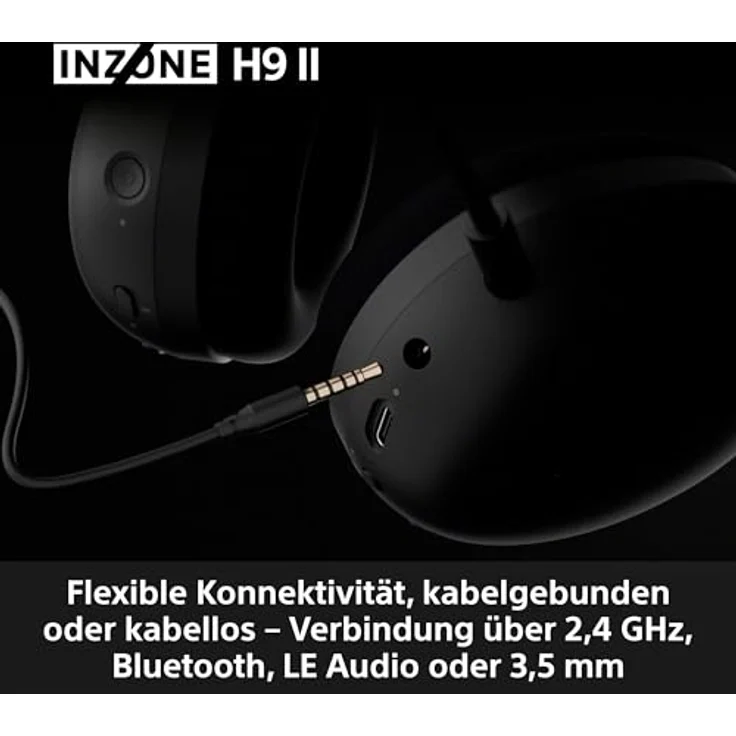 SONY INZONE H9 II, Over-ear Gaming-Headset mit Noise Cancelling, 360 Spatial Sound, 30 Stunden Akku, Bluetooth, Schwarz – Bild 8