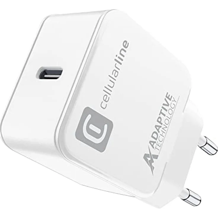cellularline USB-C Charger 15W Reiseladegerät 15 W 240 V Überlastschutz Weiß