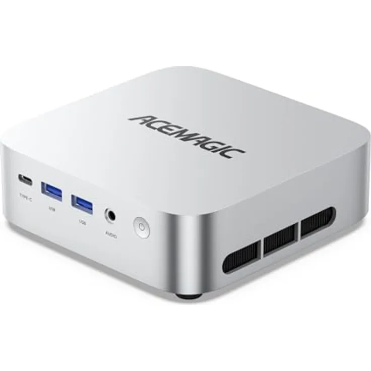 ACEMAGIC W1 Mini PC, AMD Ryzen 7 8745HS, 32GB DDR5, 1TB NVMe SSD, AMD Radeon 780M, 8K HD Vision, WiFi 6, BT 5.2, Windows 11 Pro, kompakter Micro Desktop Computer