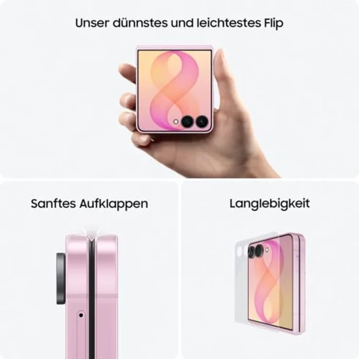 SAMSUNG Galaxy Z Flip8, Smartphone mit 512 GB Speicher, Graphite, Dual SIM – Bild 3