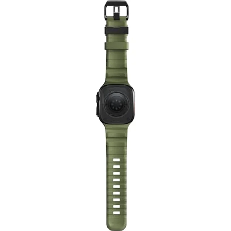 Nomad Rocky Point Band Apple Watch 42 / 44 / 45 / 49 mm, Grün, Wasserdichtes Sportarmband aus Fluorkohlenstoff-Gummi – Bild 8
