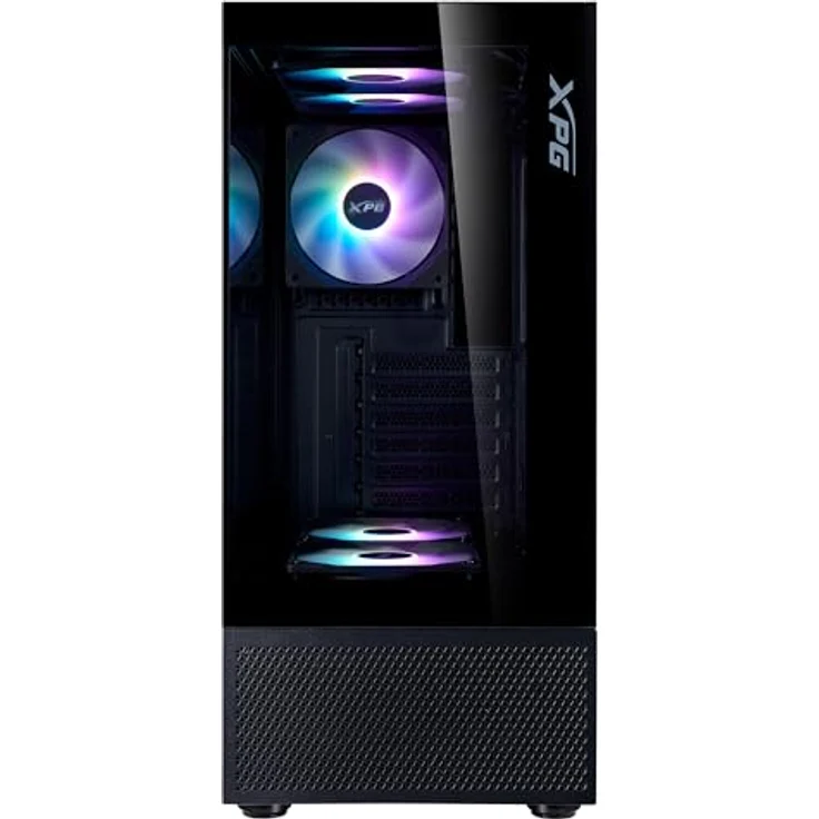 XPG Invader X Mini Black, ATX Mid Tower PC Gehäuse mit 5 ARGB-Lüftern, VGA Unterstützung bis 330mm, CPU Kühlung bis 166mm – Bild 3