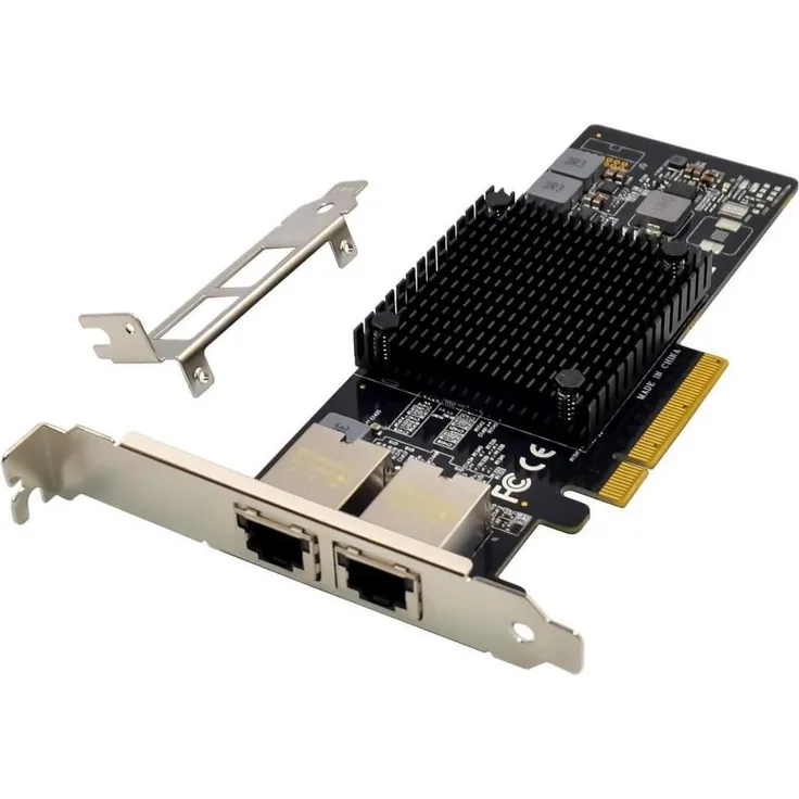 MicroConnect PCIe x8 Dual RJ45 10 GbE X550, Netzwerkkarte für hohe Datenübertragungsraten