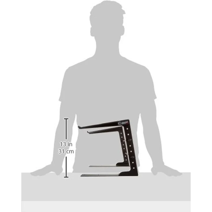 Adam Hall Stands SLT001 Laptopständer mit Klemme schwarz - Preisvergleich – Bild 4