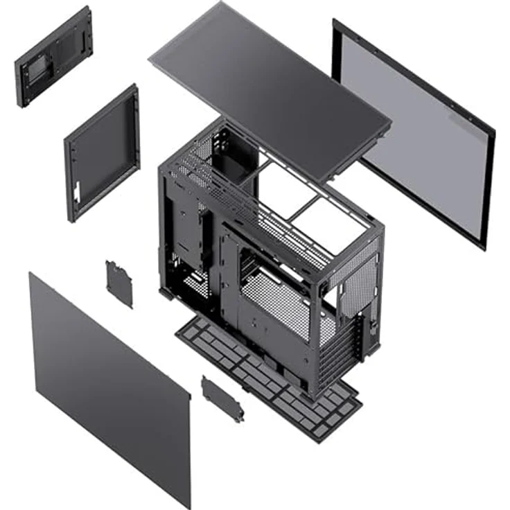 Jonsbo D41 MESH Screen ATX Gehäuse, gehärtetes Glas - schwarz – Bild 6