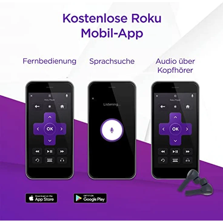 METZ Blue Roku TV I FHD Smart TV I 40 Zoll I 100 cm I Fernseher mit Triple Tuner I TV mit WLAN I LAN I HDMI I USB I HDTV I Netflix I Prime I Disney + I Apple TV+ | 40MTD3011Z – Bild 4