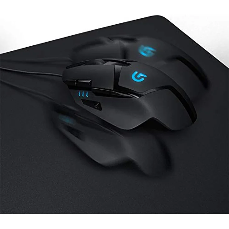 Logitech G640 Gaming Mauspad aus Stoff, 460x400 mm, 3mm flaches Profil, Geringe Oberflächenreibung, Gleichmäßige Oberflächenstruktur, Gummiunterlage, Zusammenrollbar – Bild 5